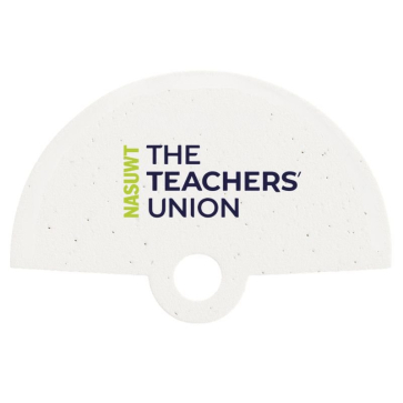 Seeded Paper Hand Fan