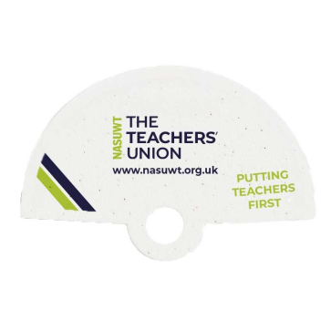 Seeded Paper Hand Fan