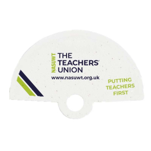 Seeded Paper Hand Fan